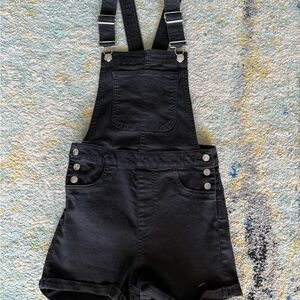 H&M Black Denim Overalls